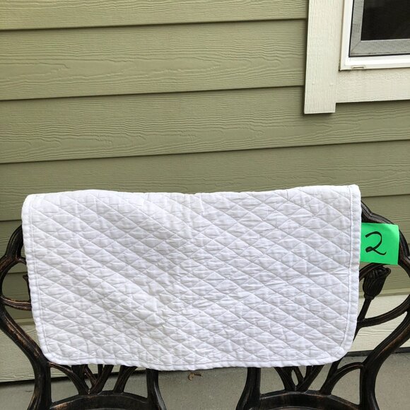 SmartPak Quilted White Baby Saddle Pads (Set of Three) - Picture 9 of 16